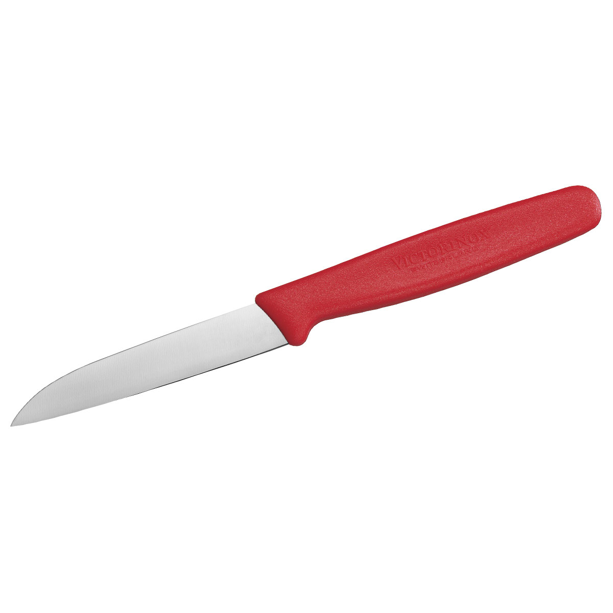 Victorinox Paring Knife, 8cm (3 1/4) - Straight, Plain Edge - Red