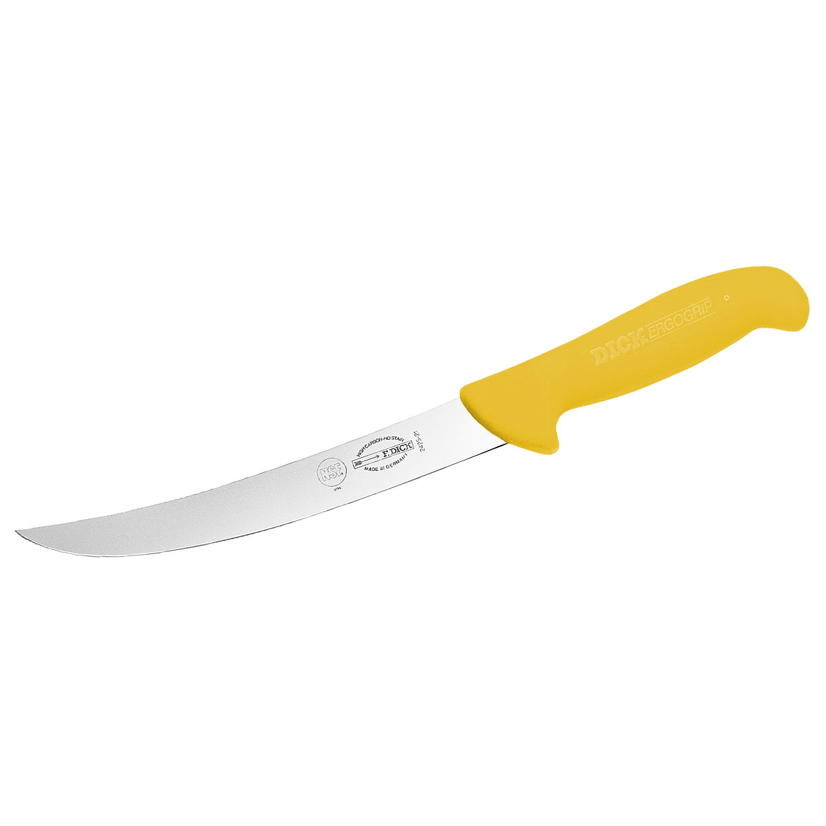 F.Dick Slicing Knife, 21cm (8) - Scimitar, Narrow - Yellow