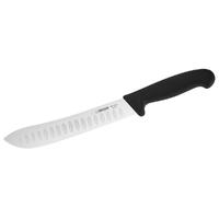 Giesser Slicing Knife, 21cm (8) - Bullnose, Fluted - Black