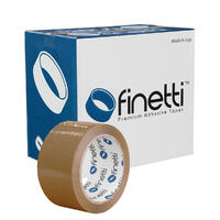 Finetti Premium Packaging Tape, 48mm x 75m, Brown