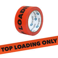 Top Load Only Tape, 48mm x 66m, Fluro Orange