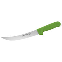 Dexter Slicing Knife, 20cm (8) - Scimitar, Narrow, SaniSafe  - Green
