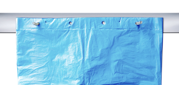 Disposable Aprons, 960mm x 1500mm + 40mm header -  Blue 500/ctn