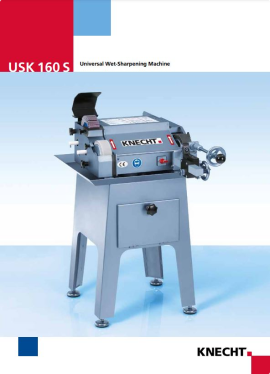 Knecht USK 160 S Universal Wet Sharpening Machine - With Stand