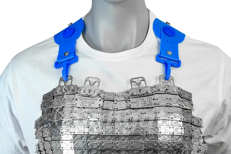Manulatex Flexinox Plated Mesh Apron, 800mm x 550mm - 1.90kg
