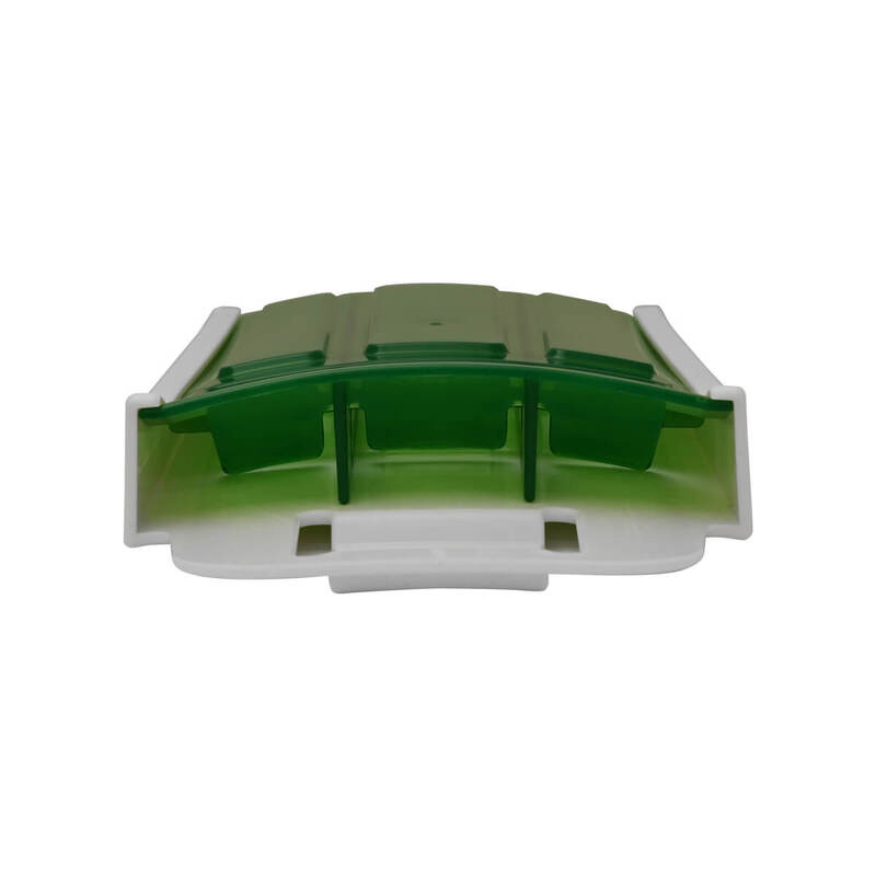 Knife Pouch, 3 Holder, Clear Green Front