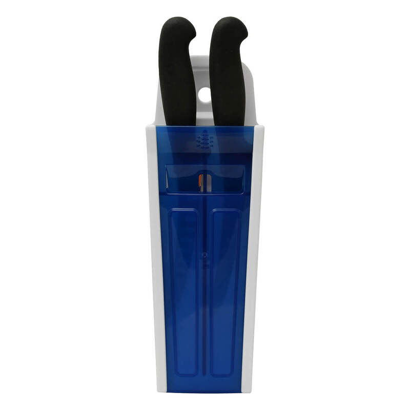 Knife Pouch, 2 Holder, Clear Blue Front
