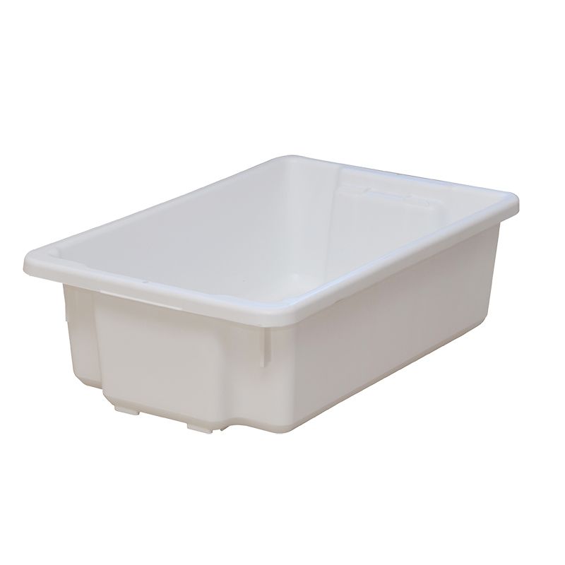 No 7 Stack & Nest Tub, 32L - White, Dimensions: 645 x 413 x 200mm