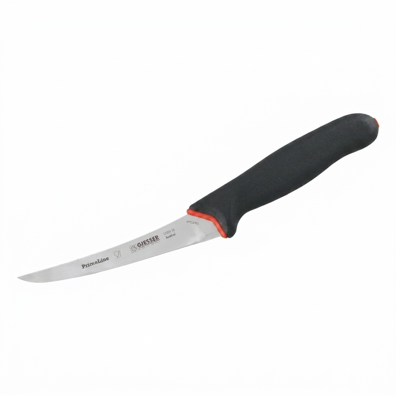 Giesser PrimeLine Boning Knife,15cm Narrow,Semi Flex- Black