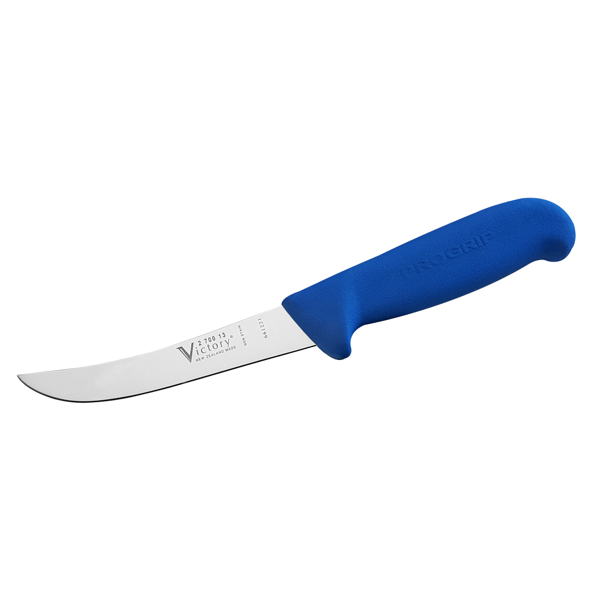 Victory Boning Knife, 12cm (5) - Curved, Wide Blade, Progrip - Blue