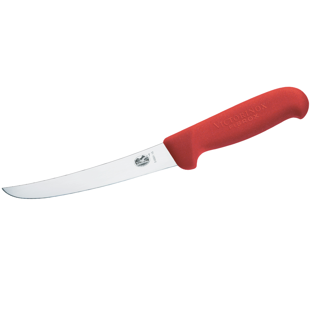 Victorinox Boning Knife, 15cm (6) - Curved, Wide Blade - Red