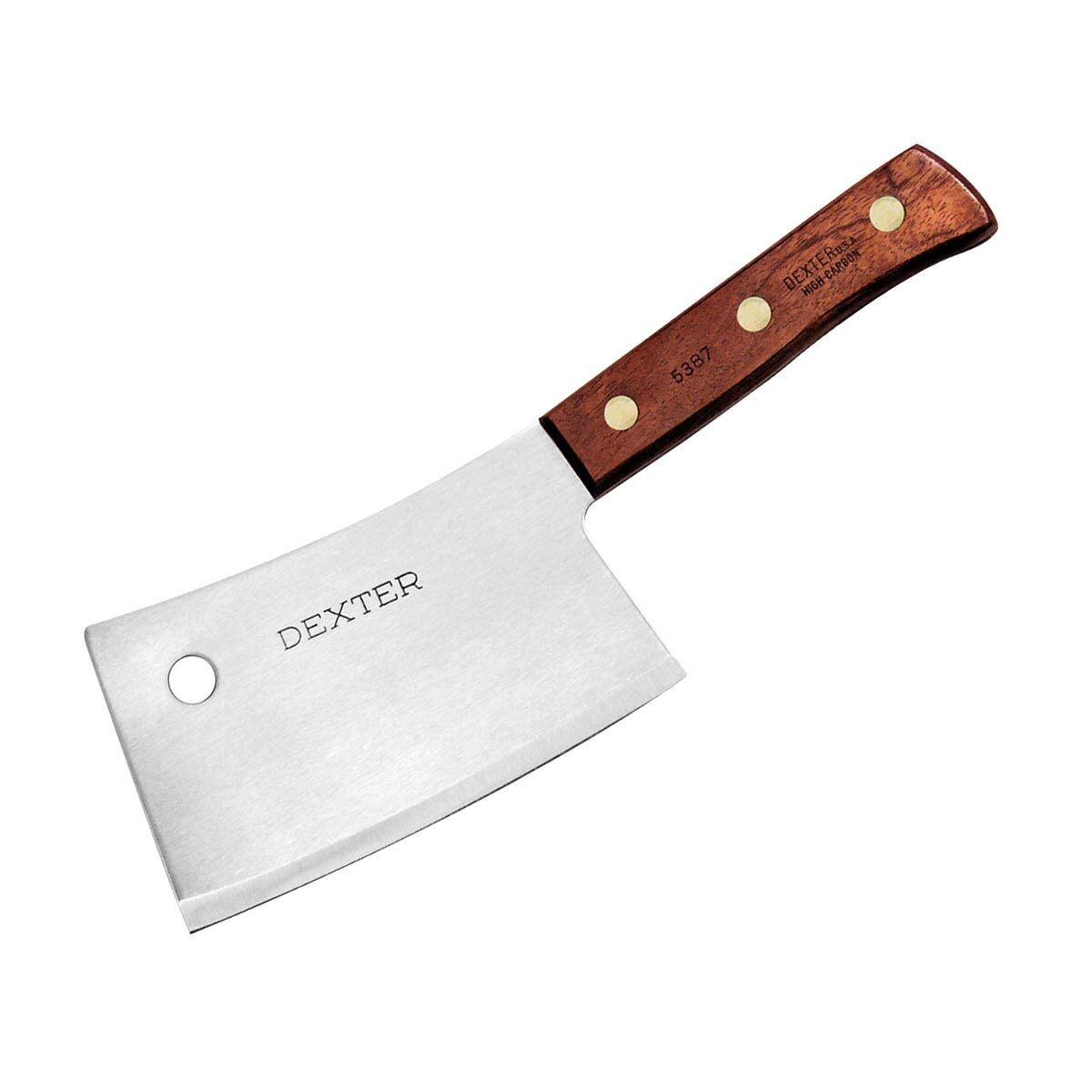 Dexter Russell 5387 7 Cleaver w/ Rosewood Handle, High Carbon Steel -  URECO Online