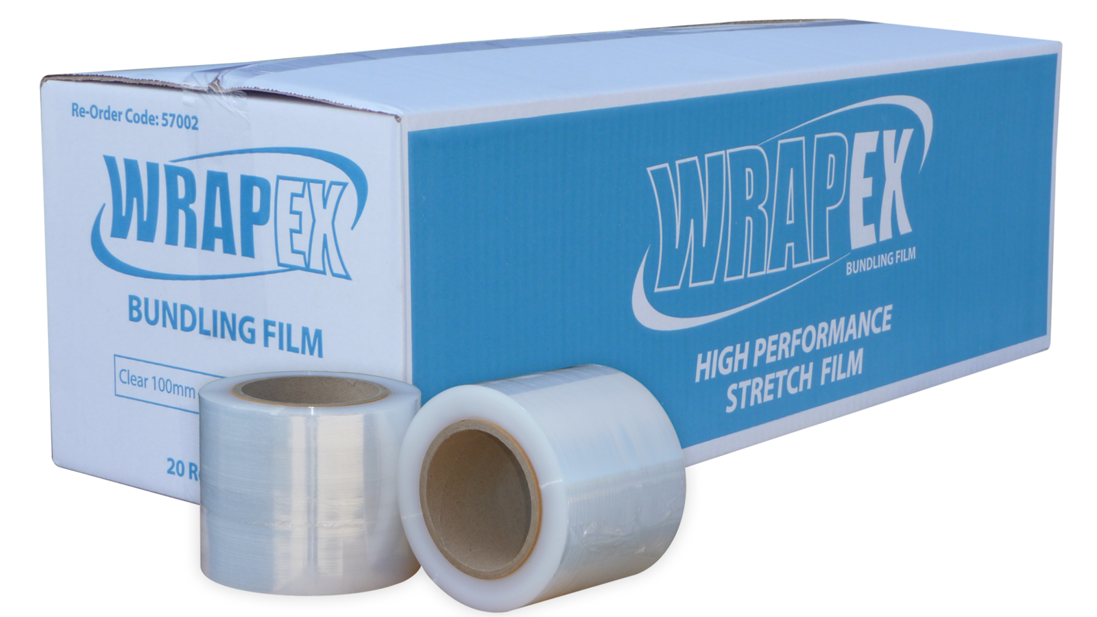 WRAPEX Bundling Wrap, 100mm x 300m x 20um - Clear