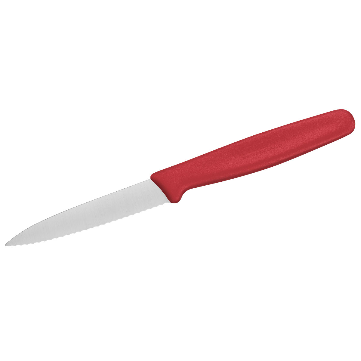 VX Paring Knife, 8cm (3 1/4) - Pointed, Serrated Edge - Red