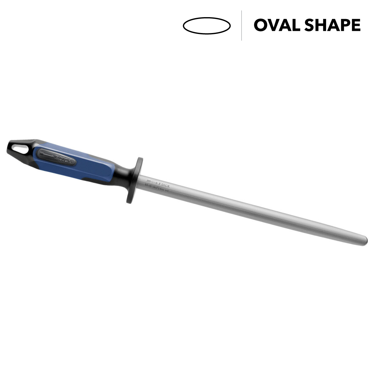 F.Dick 2K Fine Cut Sharpening Steel, 10” Inch (25cm) - Oval 