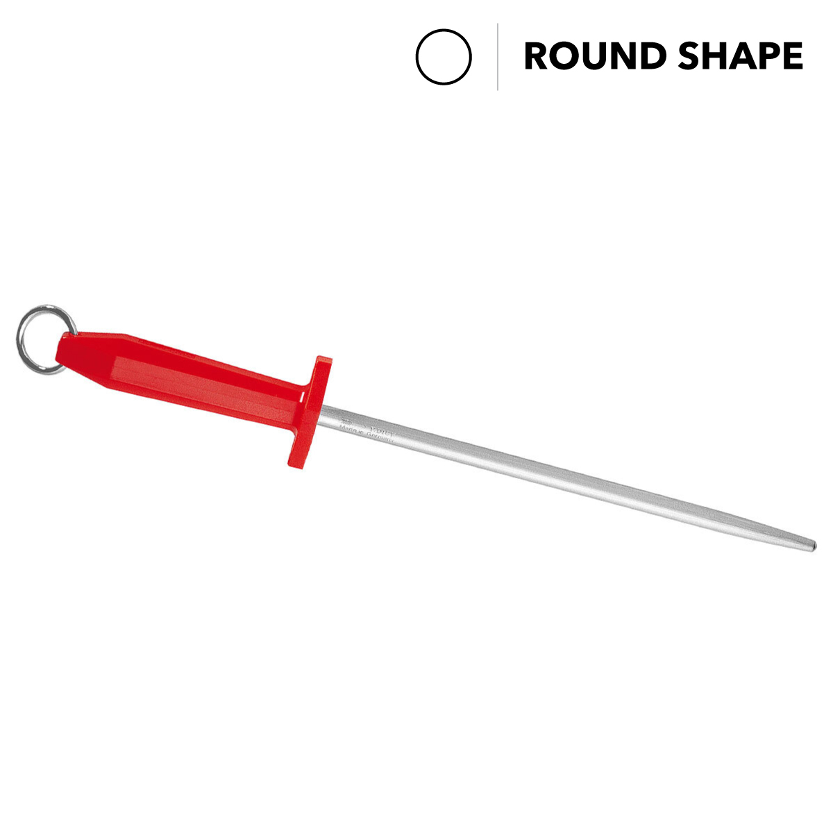 Sharpening Steel, 25cm (10") - Fine Cut, Round