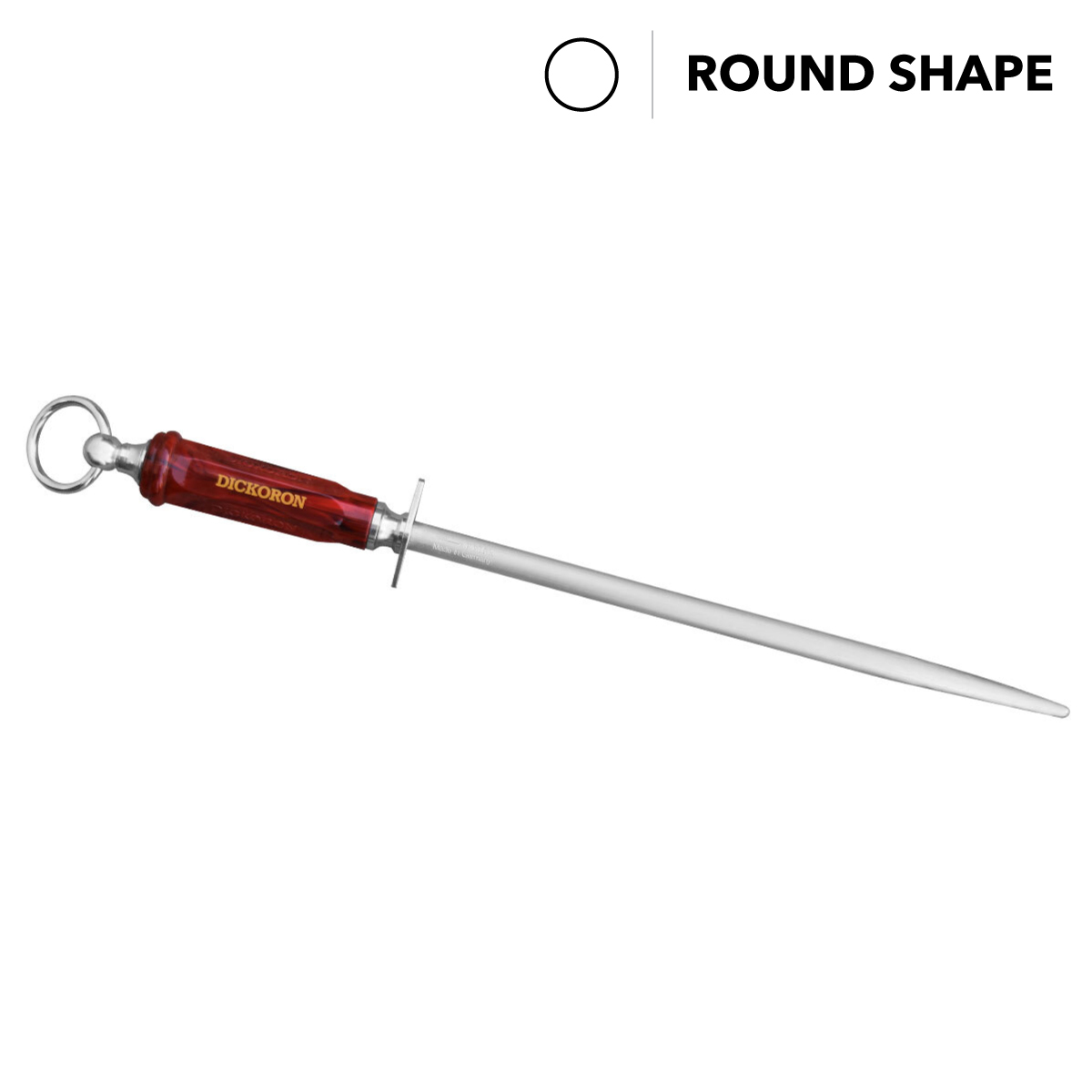Dickoron Sharpening Steel, 30cm (12") Sapphire Cut, Round