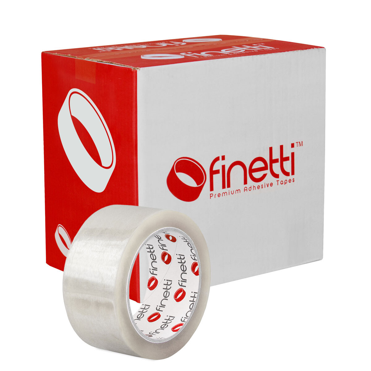 Finetti Acrylic Packaging Tape 48mm x 75m, Clear