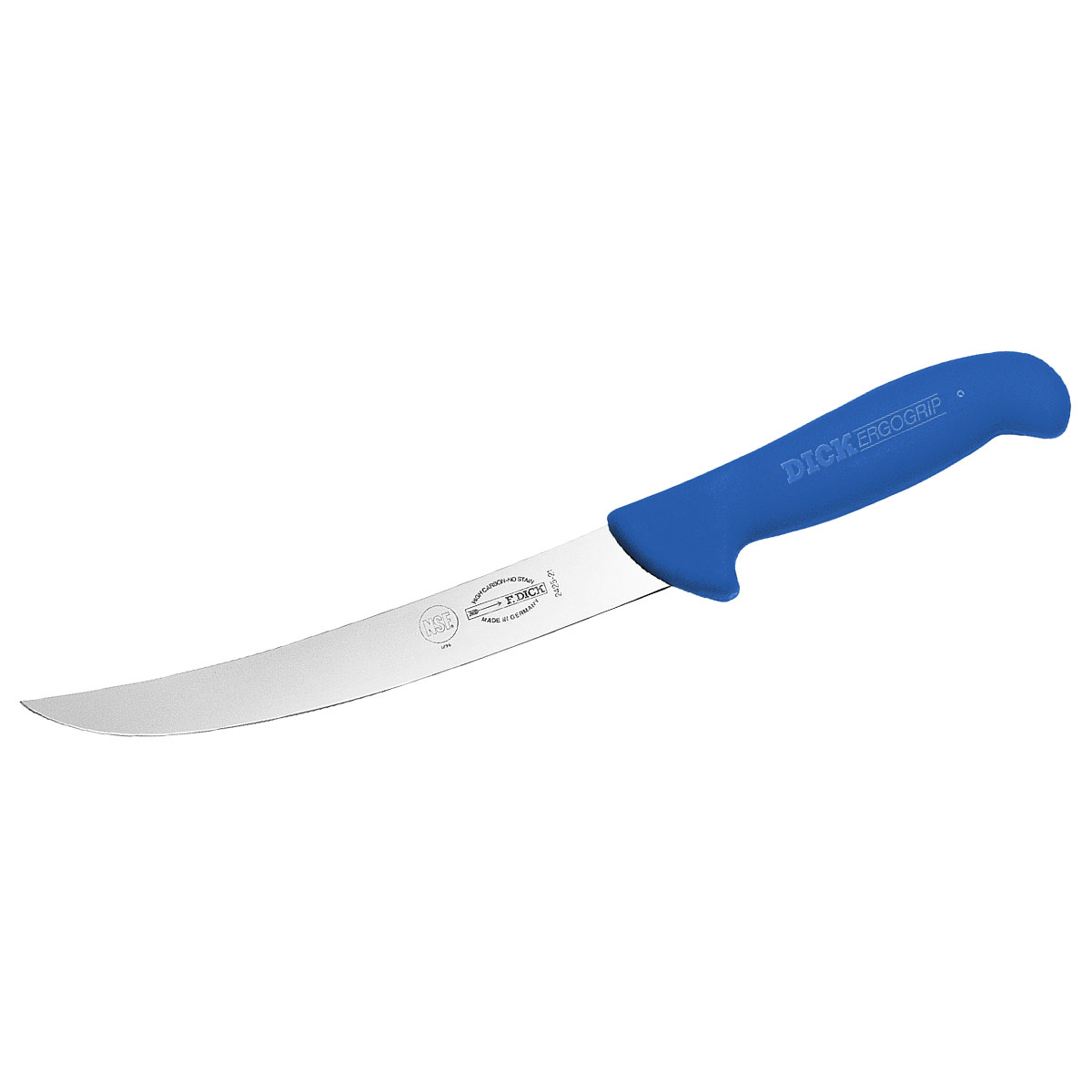 F.Dick Slicing Knife, 21cm (8) - Scimitar, Narrow - Blue