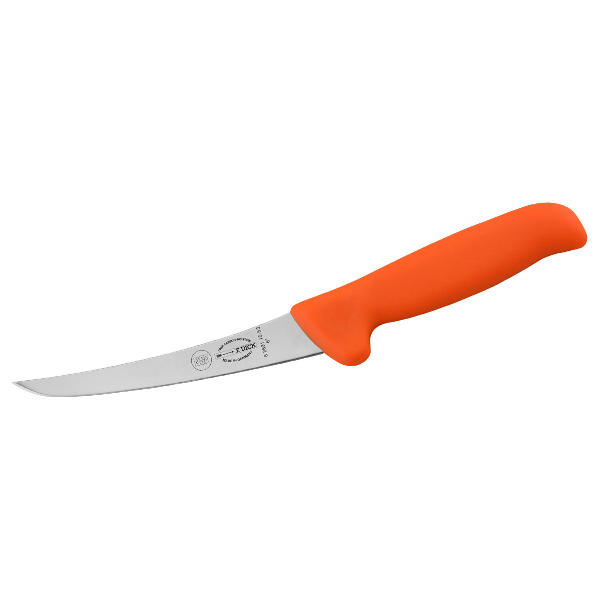 F.Dick Boning Knife, 15cm (6) - MasterGrip Stiff - Orange