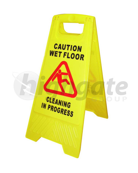 A-Frame Cleaning Sign, Caution Wet Floor