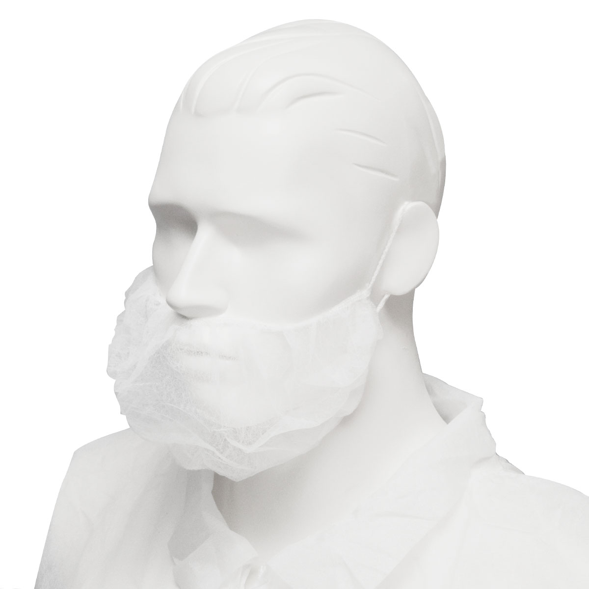 Beard Cover, Double Loop White (1000/ctn)