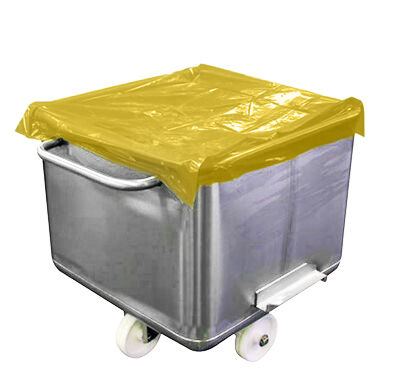Euro Bin Top Cover, 860x850mm Yellow (250/Roll)