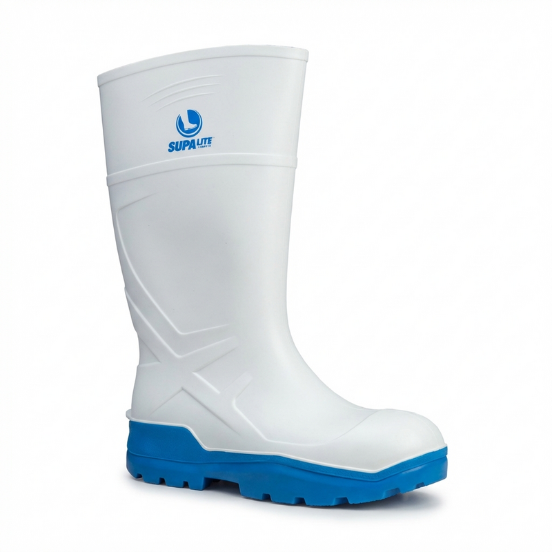 Safex SupaLite PU Gumboots - White