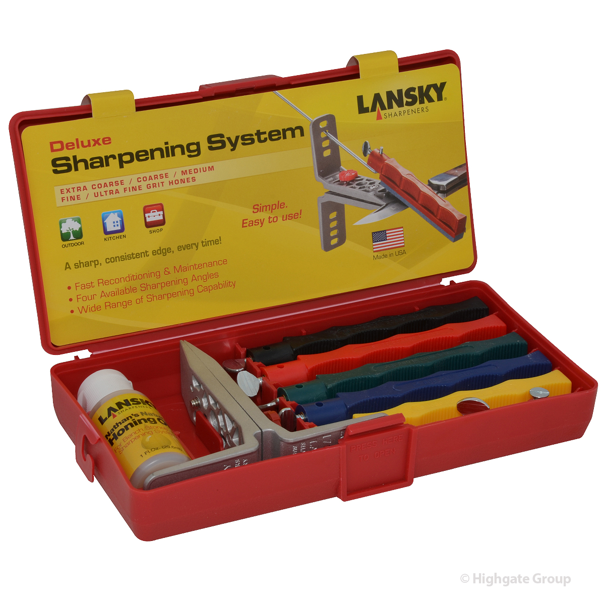 Lansky Deluxe Knife Sharpening System LKCLX