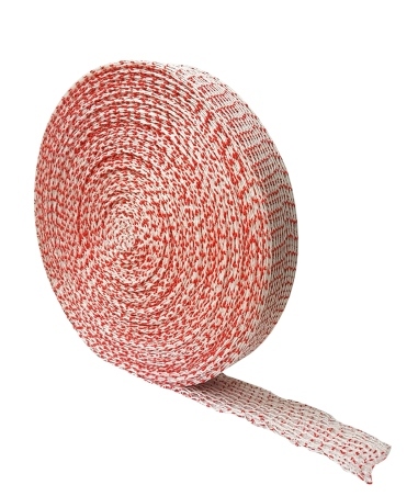 Meat Netting, 150mm x 150m, 24 Chain - Red/White