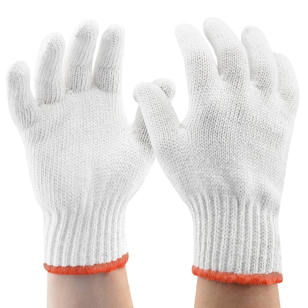 Safex Poly Cotton Gloves - White