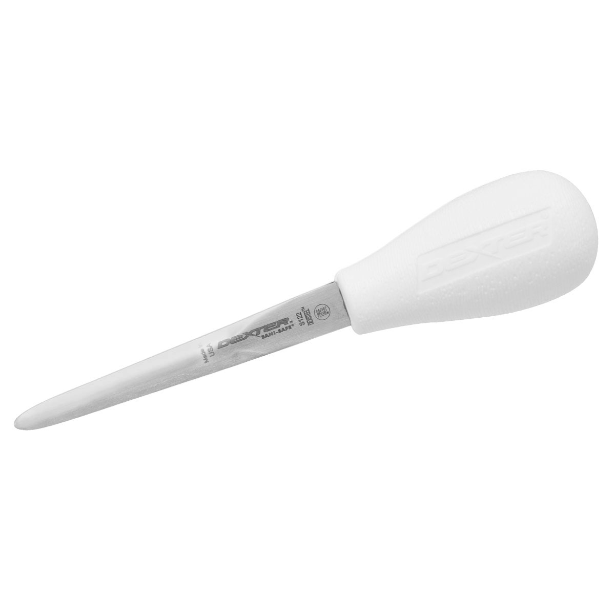Dexter Oyster Knife, 4” Inch (10cm) - Boston Pattern Short Handle - White
