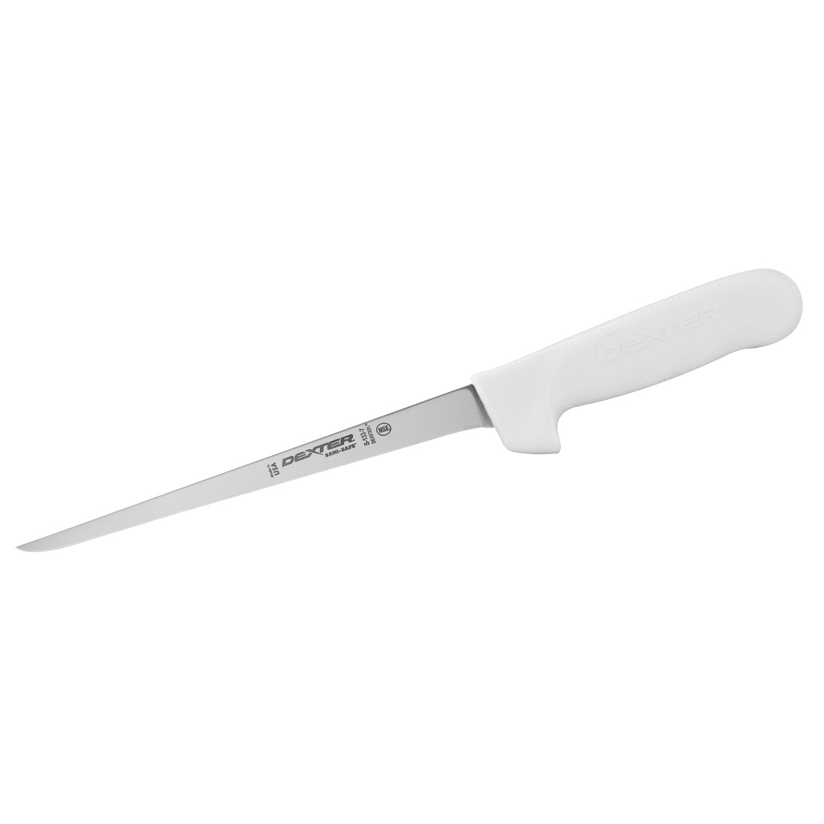 Dexter Filleting Knife, 18cm (7) - Narrow, Flexible, Sanisafe - White