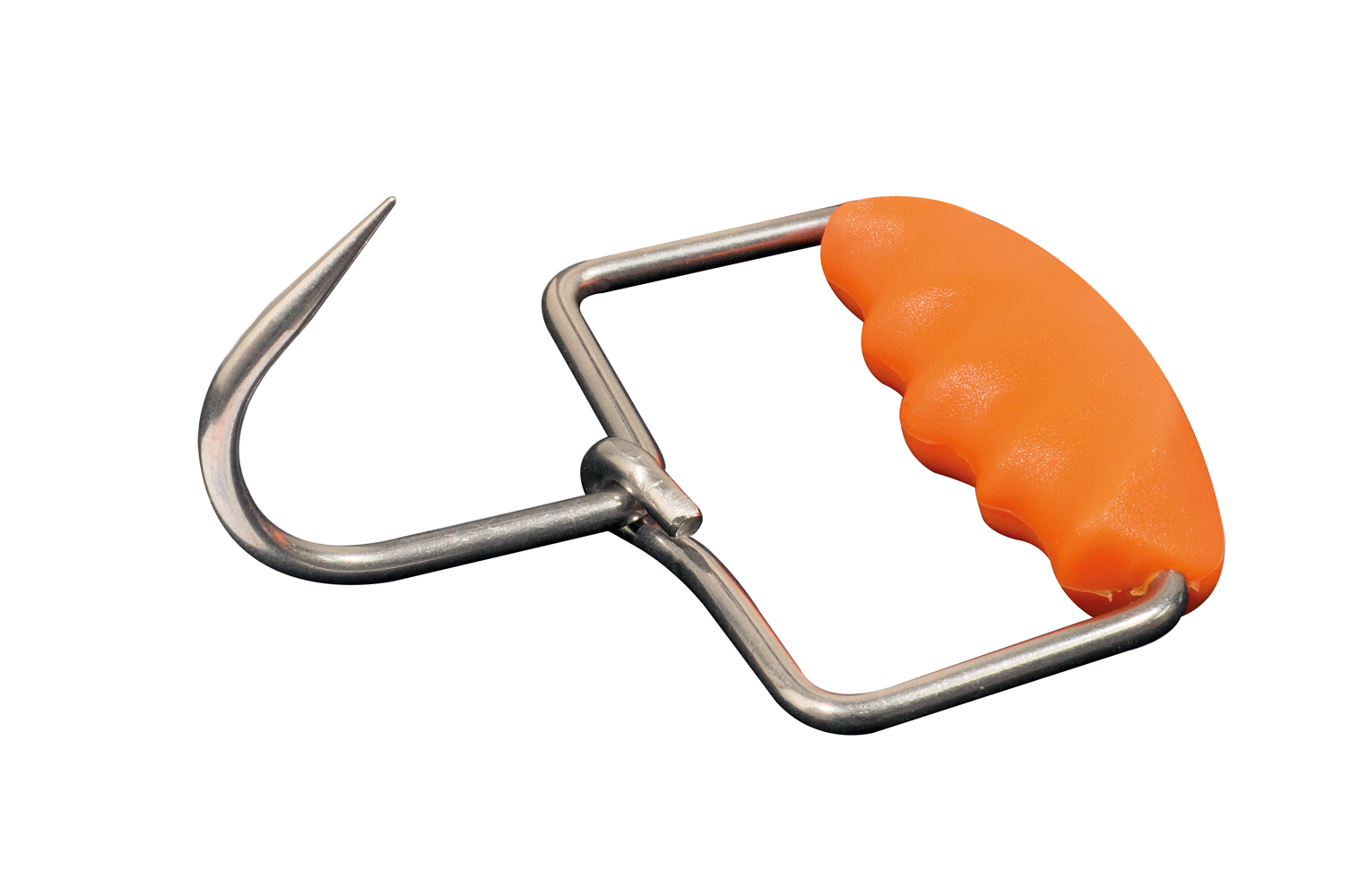 Boning Hook, Open Grip Mouldable Handle, Orange