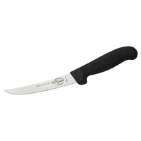 Caribou Boning Knife 6" Inch (15cm) Curved Wide Blade - Black