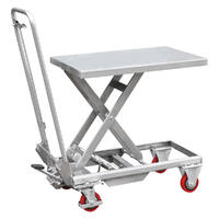 Aluminium Hydraulic Lift Table, 100kg 450 x 700mm