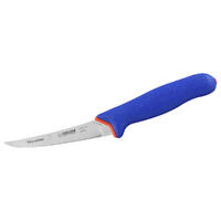 Giesser PrimeLine Boning Knife 5” Inch (13cm) Curved Narrow Stiff Blade - Blue