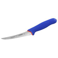 Giesser PrimeLine Boning Knife 6” Inch (15cm) Curved Narrow Stiff Blade - Blue