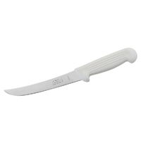 Victory Curved Boning Knife 7" Inch (17cm) Stiff Curved - White