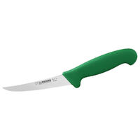 Giesser Boning Knife 5” Inch (13cm) Curved Narrow Stiff Blade - Green
