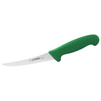 Giesser Boning Knife, 15cm (6) - Curved, Narrow, Stiff - Green