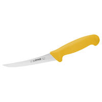 Giesser Boning Knife 6” Inch (15cm) Curved Narrow Stiff Blade - Yellow