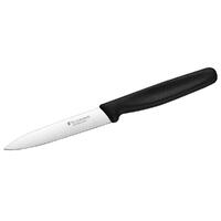 Victorinox Paring Knife, 10cm (4) - Pointed, Plain Edge - Black
