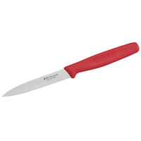 Victorinox Paring Knife, 10cm (4) - Pointed, Serrated Edge - Red