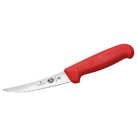 Victorinox Boning Knife 5” Inch (12cm) Curved Narrow Blade - Red
