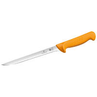 Swibo Filleting Knife 8” Inch (20cm) Straight, Narrow,  Flexible Blade - Yellow