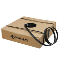 STALLION H/D Poly Strapping, 15mm x 1000m - Black (250kg breakload)