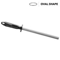 F.Dick Diamond Sharpening Steel, 25cm (10") - Oval (New Handle)
