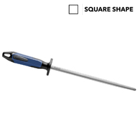 F.Dick 2K Scandic Sharpening Steel, 10” Inch (25cm) Dual Cut Fine/Regular Cut - Square