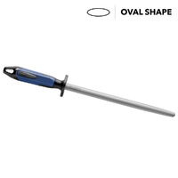 F.Dick 2K Fine Cut Sharpening Steel, 10” Inch (25cm) - Oval 